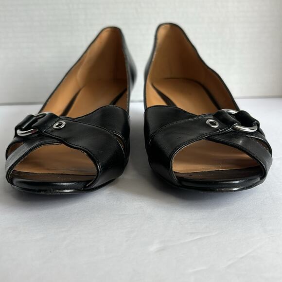 Nine West Adrio Peeptoe Wedge Pumps  Women’s Size 7 - Picture 3 of 8